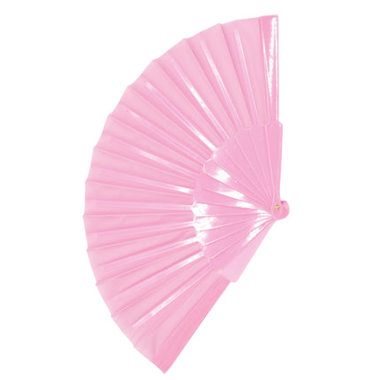 Solid Color Hand Held Folding Fan JF6323-1 (12PC)