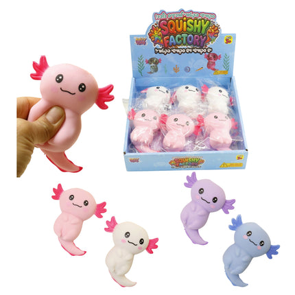 Axolotl Crunchy Inside TPR Squishy Toy SS6901-28 (12PC)