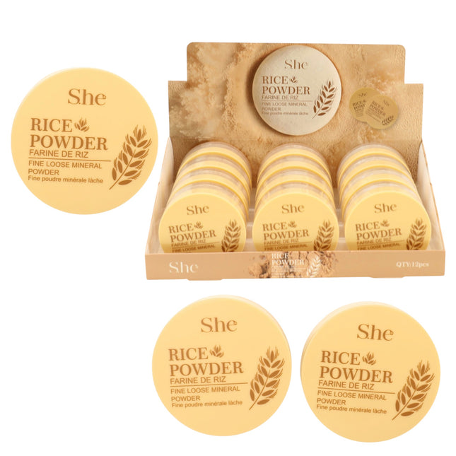 S. He Makeup Rice Powder RP1038 (12PK)