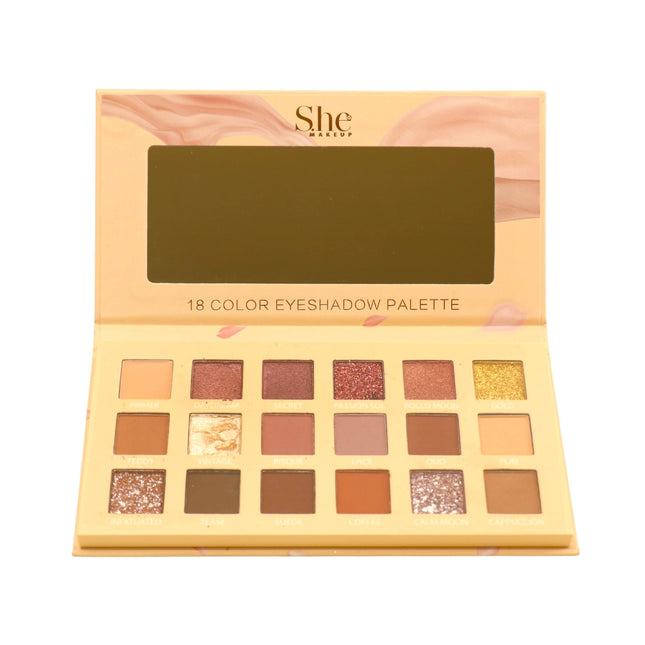 S. He 18 Color Eyeshadow Palette SP17 (6PK)