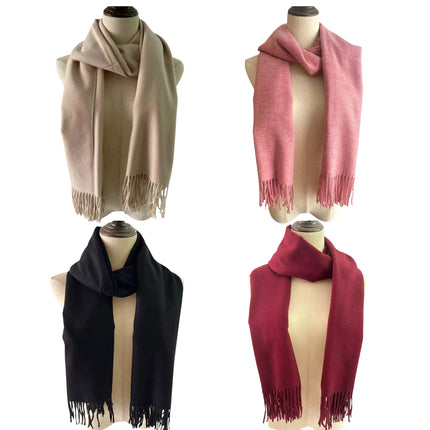 Cashmere Feel Plain Scarves SCF825 (6PC)