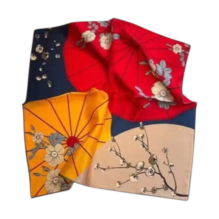 Satin Scarf Oriental Floral Pattern  ST5805-15 (12PC)