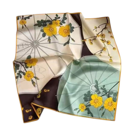 Satin Scarf Oriental Floral Pattern  ST5805-15 (12PC)
