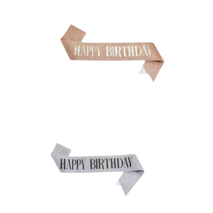 Happy Birthday Sash For Women SA5218-1 (12PC)