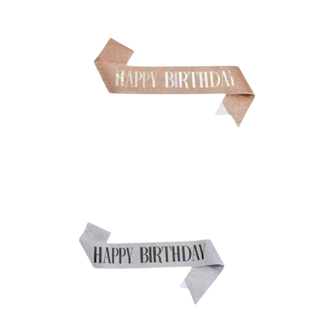 Happy Birthday Sash For Women SA5218-1 (12PC)