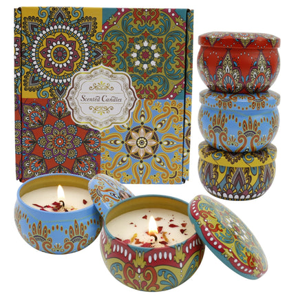 Bohemia 4pcs  Fragrance Scented Candle SS51113-16 (12Pack)