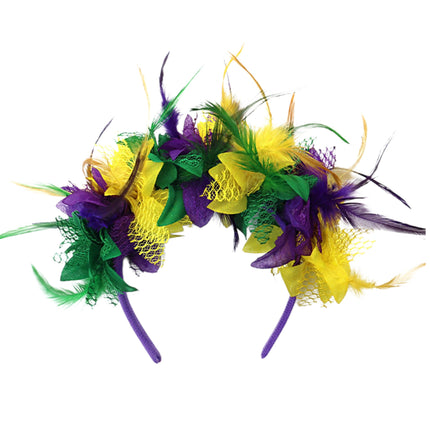 Mardi Gras Party Head Band SS51109-7 (12PC)