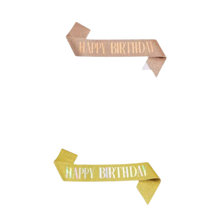 Happy Birthday Sash For Women SA5218-1 (12PC)