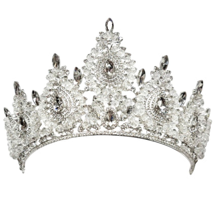 Crystal Tiara Crown HT0978 (2PC)