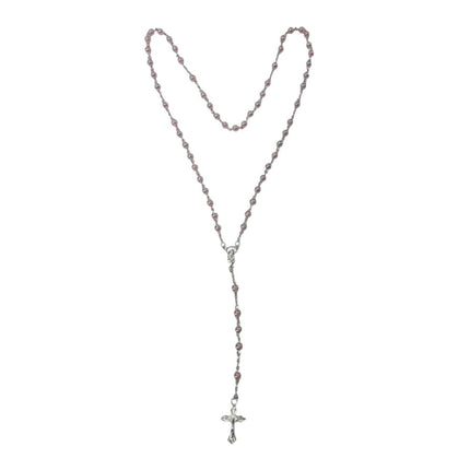 Glass Pearl Rosary Necklace JR631 (12PCS)