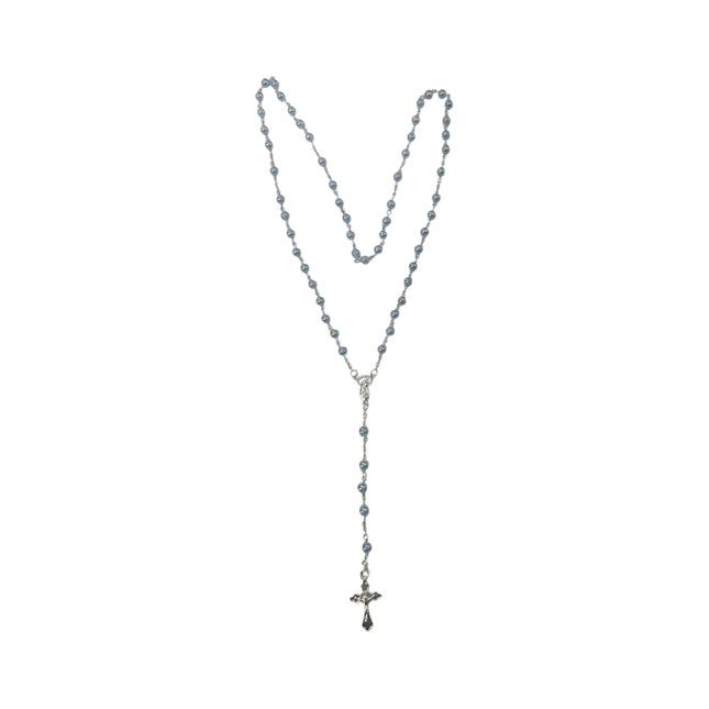 Glass Pearl Rosary Necklace JR631 (12PCS)