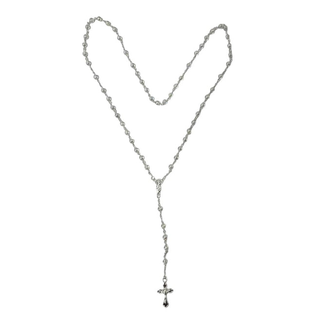 Glass Pearl Rosary Necklace JR631 (12PCS)