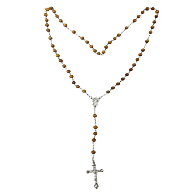 Wood Rosary With Fragrant Necklace JR626 (12PCS)