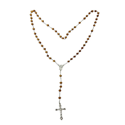 Wood Rosary With Fragrant Necklace JR627 (12PCS)