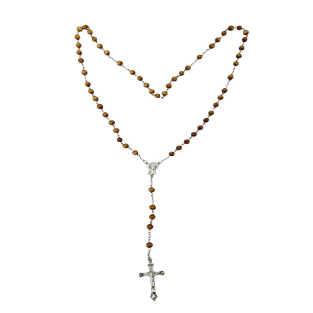 Wood Rosary With Fragrant Necklace JR627 (12PCS)