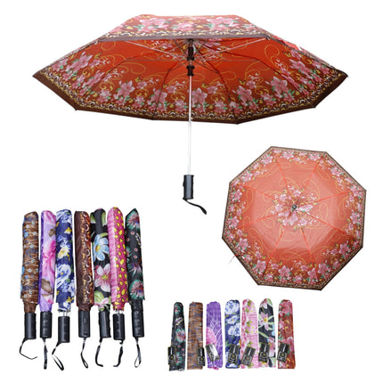 Multicolor Printed 2 Fold Umbrella for Women & Men UM5116 (12pc)
