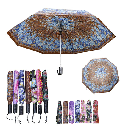 Multicolor Printed 2 Fold Umbrella for Women & Men UM5116 (12pc)