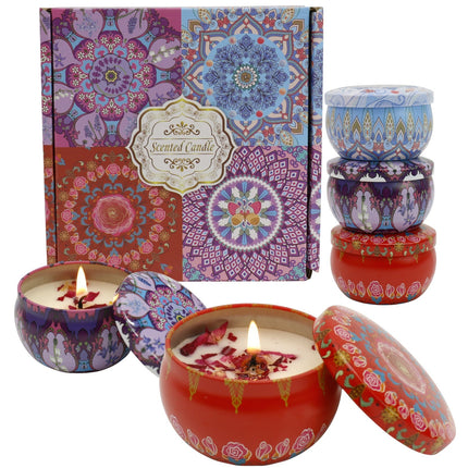 Bohemia 4pcs Fragrance Scented Candle SS51113-23 (12Pack)