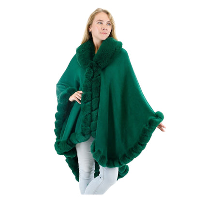 Solid Color Fur Shawl SW3719 (6PC)