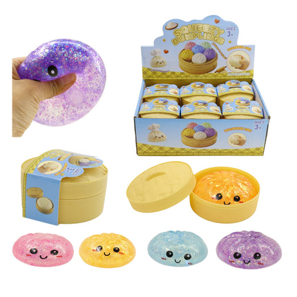 Glitter Maltose Sugar Squishy Dumpling Toy TR6517-1 (12PC)
