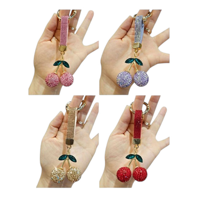 Cherry Rhinestone Keychain and Bag Charm JK6228-3 (12)