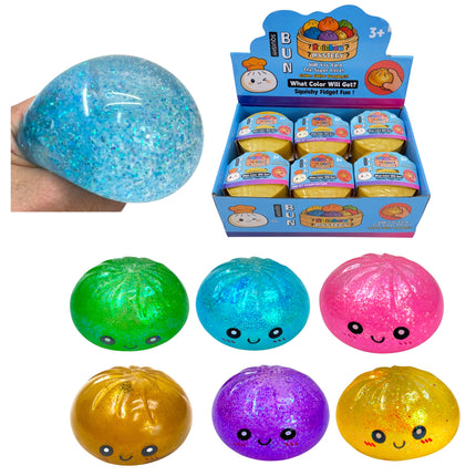 Glitter Squishy Dumpling Toy TR6531-2 (12PC)