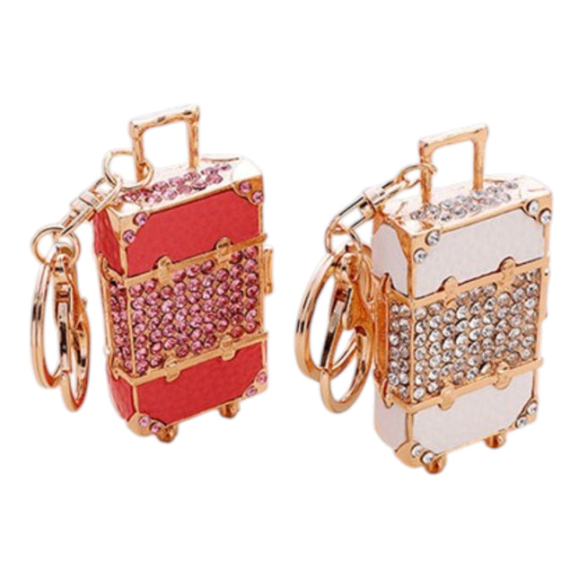 Cute Suitcase-Shaped Rhinestone Keychain and Bag Charm JK6303-22 (12)