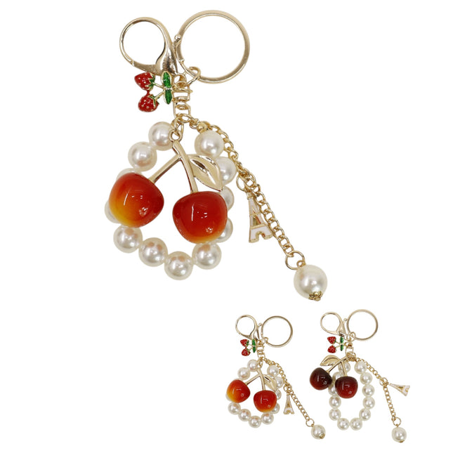 Cherry With Pearl Keychain and Bag Charm JK6416-15 (12)