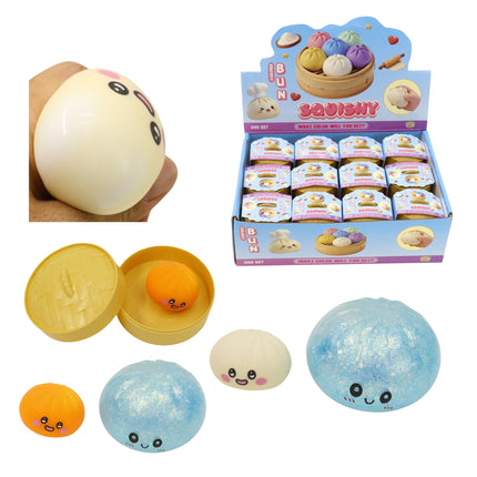 Mini Flour Squishy Dumpling With Steamer SS6510-48 (24PC)