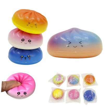 Mini Rainbow Foam Squishy Dumpling TY6404-11 (12PC)