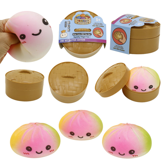 Rainbow Soft Slime Filled Squishy Dumpling JT6512-15 (12PC)