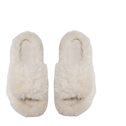 Pom Pom Fluffy Slide Slippers SS3429-57 (12PAIR)