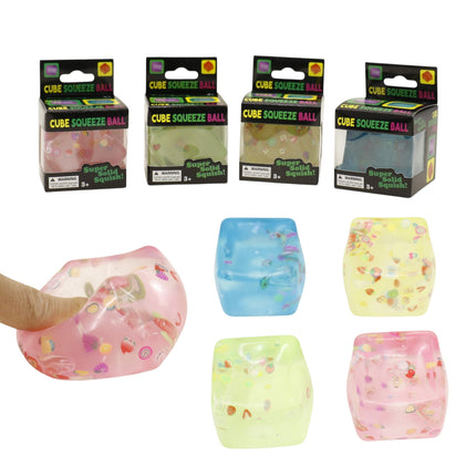 Colorful Cube Squishy Toy SQ6509-1 (12PC)