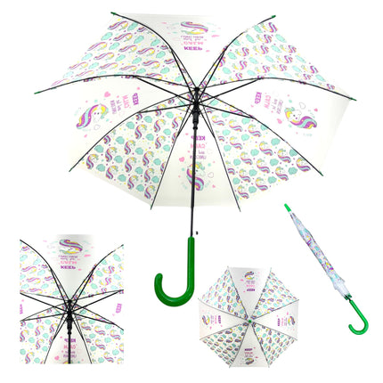 Kids Clear Animal Rainbow Umbrella UM5021 (12pc)