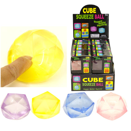 Diamond Fidget Filled Squishy Ball Toy JT6608-12 (12PC)