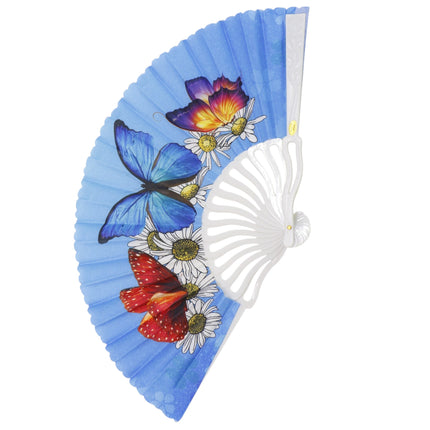 Butterfly Daisy Ombre Folding Hand Fan FN0373 (12PC)