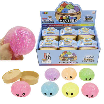 Glitter Bun Squishy Dumpling JT6527-8 (12PC)