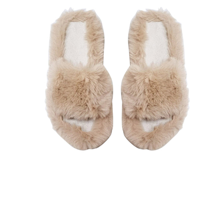 Pom Pom Fluffy Slide Slippers SS3429-57 (12PAIR)