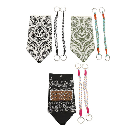Bandana Pattern Knitted Tote Bag JB6122-7 (12PC)
