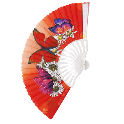 Butterfly Daisy Ombre Folding Hand Fan FN0373 (12PC)