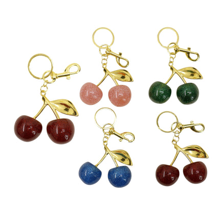 Elegance Cherry Rhinestone Keychain and Bag Charm JK6416-9 (12)