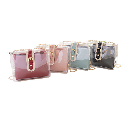 Women Transparent Tote Shoulder Bag SS6311-18 (12PC)