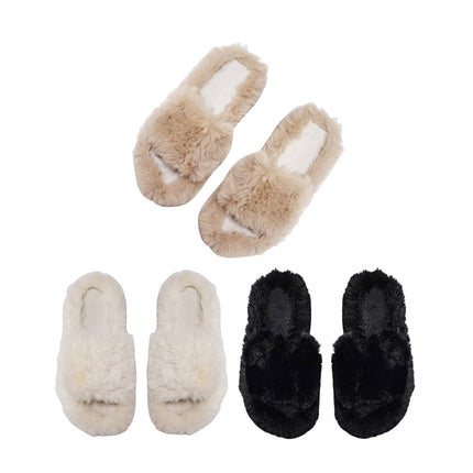 Pom Pom Fluffy Slide Slippers SS3429-57 (12PAIR)