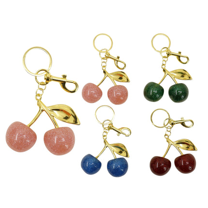 Elegance Cherry Rhinestone Keychain and Bag Charm JK6416-9 (12)