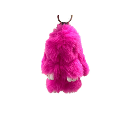 Cut Rabbit Pom Pom Keychain KC0225-5 (12PC)