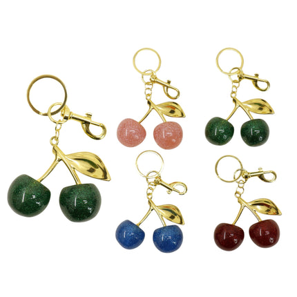 Elegance Cherry Rhinestone Keychain and Bag Charm JK6416-9 (12)