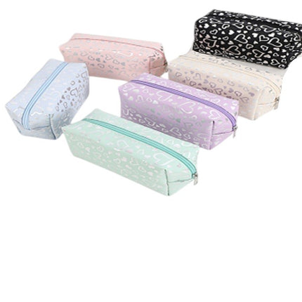 Silver Heart Printing Makeup Pouch JB51230-4 (12PC)