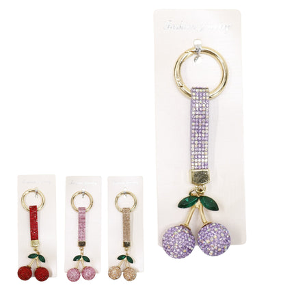 Cherry Rhinestone Keychain and Bag Charm JK6228-3 (12)