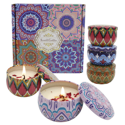Bohemia 4pcs Fragrance Scented Candle SS51113-24 (12Pack)