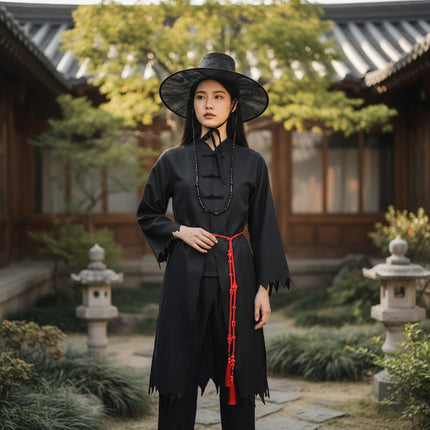 Gat Hat Korean Jeoseung Saja Death reaper Hat and Costume Wear Set SS5731-13 (4PC)